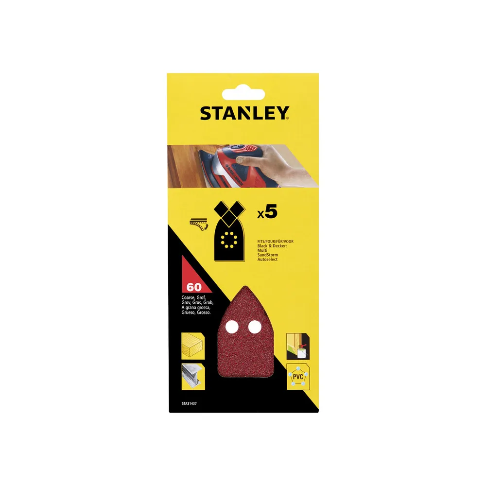 PIRANHA STANLEY STA31437 (X31437) 5 FOGLI P/MULTILEV. PUNTA 60 G