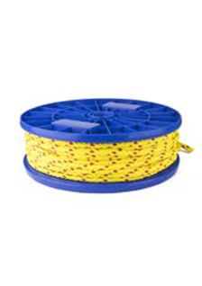 Corde en polypropylène jaune-rouge Ø 6 mm. Au mètre