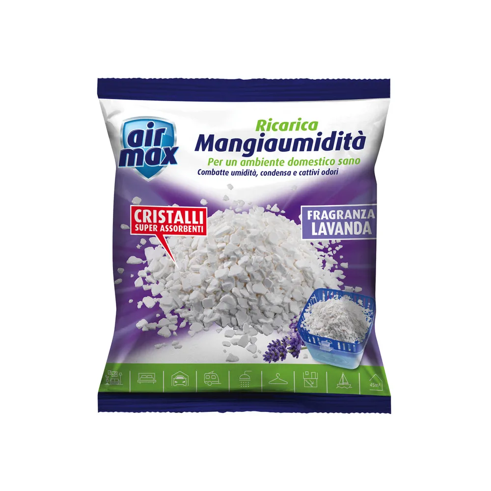 AIRMAX ASSORBIUMIDITA RICARICA SALI LAVANDA 450 G (12 AIRMAX ASSORBIUMIDITA RICARICA SALI LAVANDA 450 G (12