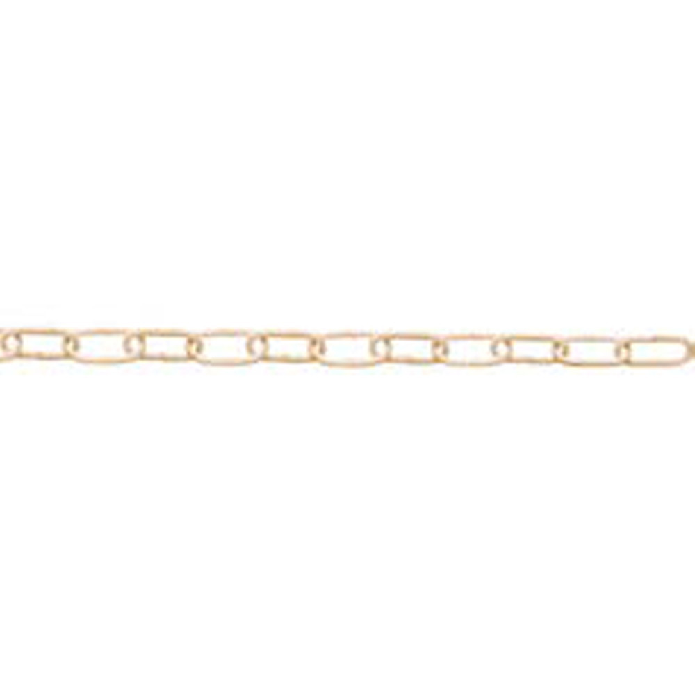 Ornamental chain Ø 2 mm. in white steel (Per meter)