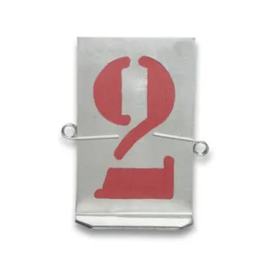 STAMPINI TRAFORATI 10 NUMERI DA  80 MM