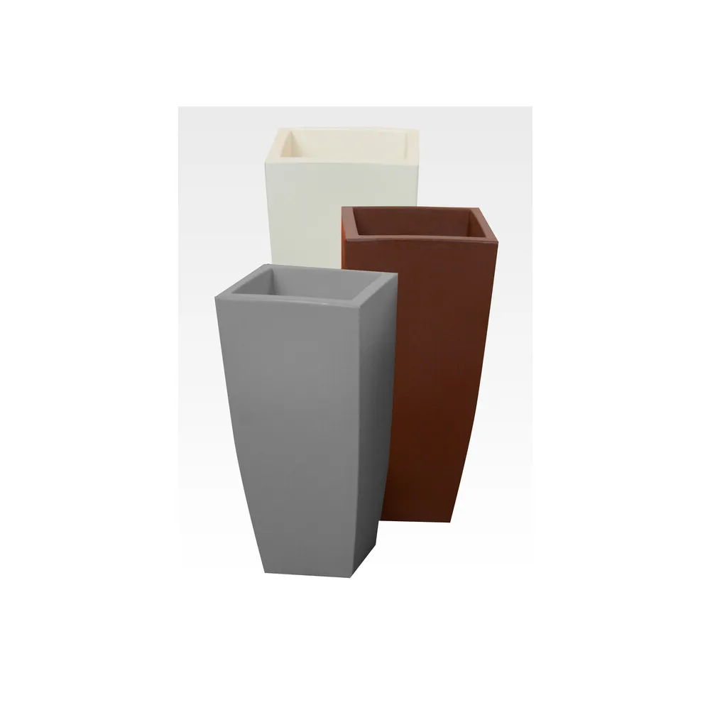 VASO STILO SQUARE 33X33XH70 CM GRIGIO VASO STILO SQUARE 33X33XH70 CM GRIGIO