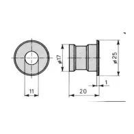 CISA 06086.00 BOCCHETTA A PAVIM SERRATURA 57215