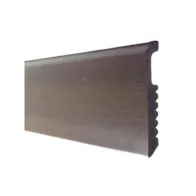 BATTISCOPA 75X8 POLISTIRENE LISCIO 200 CM NOCE SCURO (10