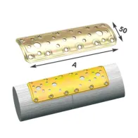 PIASTRA 900 DIRITTA P/PALI ACC TROP 50X160 MM (25