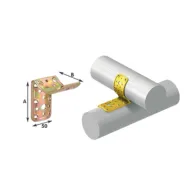 PIASTRA 908 INCROCIO PALI TONDO 90 ACC TROP 50X80X80 MM (25