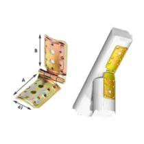 PIASTRA 914 CERNIERA PALI TONDA ACC TROP  98X 98 MM (10