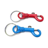 PORTACHIAVI MOSCHETTONE SMALTATO GIREVOLE 60 MM (50