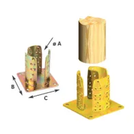 PIASTRA 922 SUPPORTO PILASTRO AVV ACC TROP D 120 MM (4