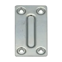 PIASTRINA RETTANGOLARE 4 FORI ZINCATA 70X1X35 MM (100