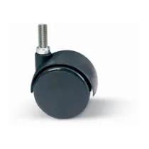 RUOTA NYLON GEMELLARE D 40 MM PERNO 8MAX12 MM* (4