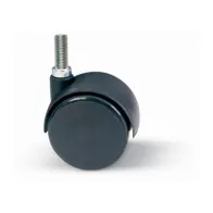 RUOTA NYLON GEMELLARE D 40 MM PERNO 8MAX12 MM* (4