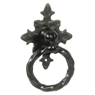 MANIGLIA AD ANELLO CON PIASTRA mm 35