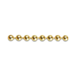 CATENA A PERLINE OTTONE LUCIDO D 3