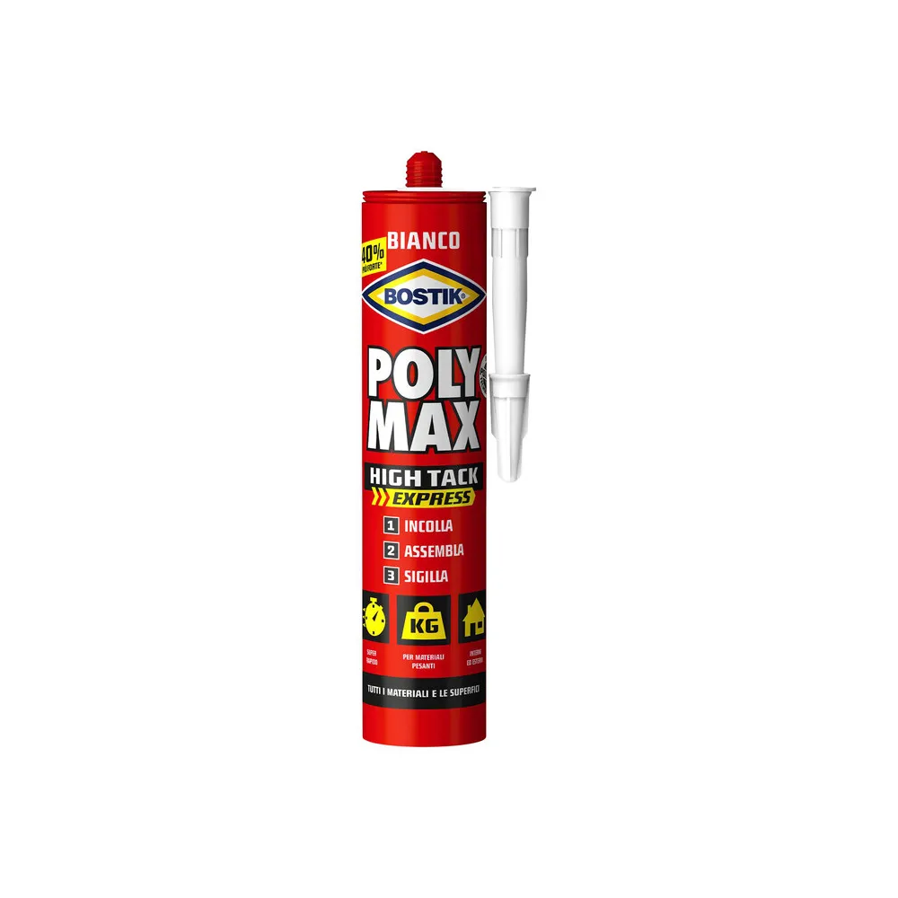 BOSTIK POLYMAX HIGH TACK BIANCO 440 G CARTUC