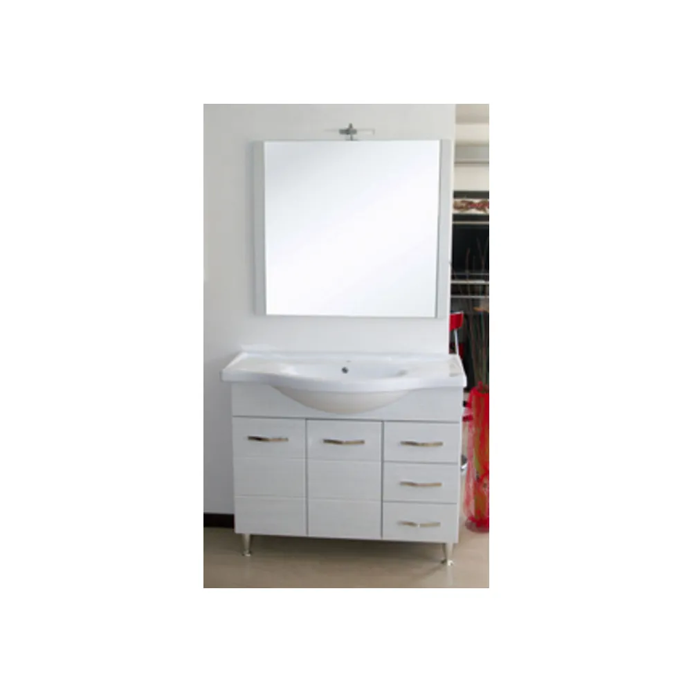 MOBILE BAGNO ANTONELLA 2 ANTE + 3 CASSETTI 105 B.CO PORTUNA