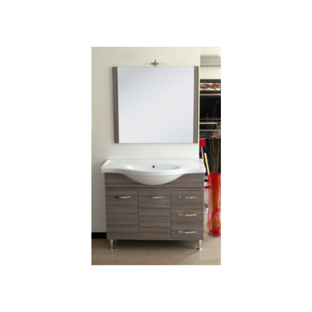MOBILE BAGNO ANTONELLA 2 ANTE + 3 CASSETTI 105 PALISSANDRO MOBILE BAGNO ANTONELLA 2 ANTE + 3 CASSETTI 105 PALISSANDRO