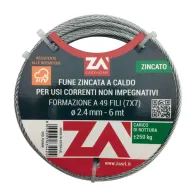 FUNE ACCIAIO ZINCATO ANTIGIRO 133F D 3  25 M