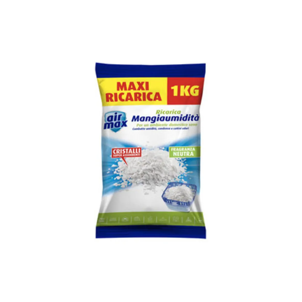 AIRMAX ASSORBIUMIDITA RICARICA SALI 1 KG NEUTRI (6 AIRMAX ASSORBIUMIDITA RICARICA SALI 1 KG NEUTRI (6