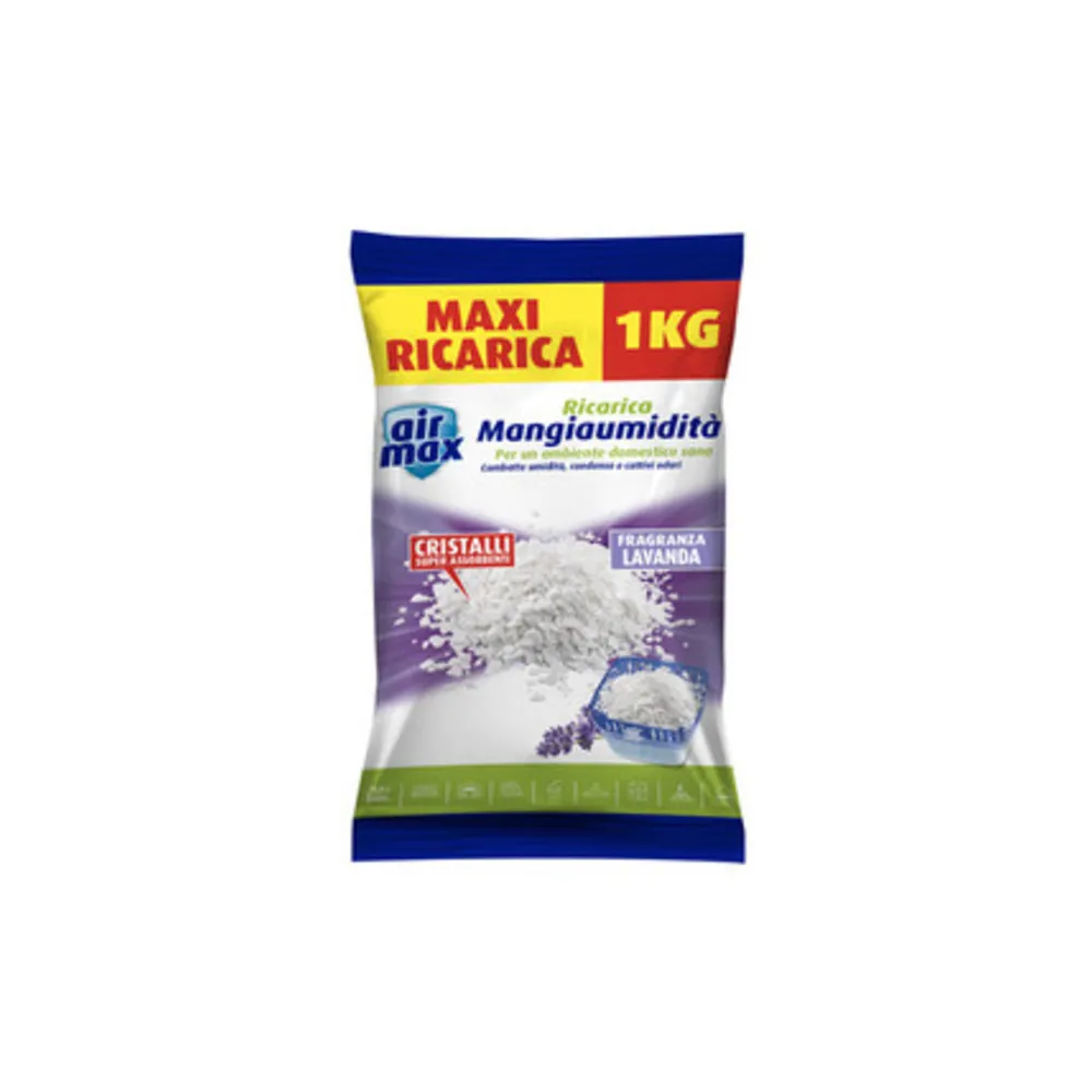 AIRMAX ASSORBIUMIDITA RICARICA SALI 1 KG LAVANDA (6 AIRMAX ASSORBIUMIDITA RICARICA SALI 1 KG LAVANDA (6