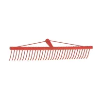 RASTRELLO A 34 DENTI PIATTI IN FERRO P/ERBA 60 CM