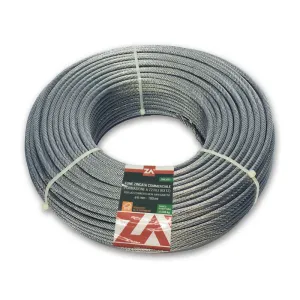 FUNE ACCIAIO ZINCATO ANTIGIRO 133F D 4 100 M