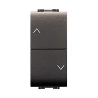 LIFE 4022 DOPPIO PULSANTE P/TAPPARELLE GRIGIO A