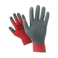 GUANTI NYLON/LATTICE ROSSO/GRIGIO TG. 8 (12