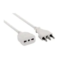PROLUNGA LINEARE 5 M SEZ 3X1 16A BIPASSO BIANCO* (5