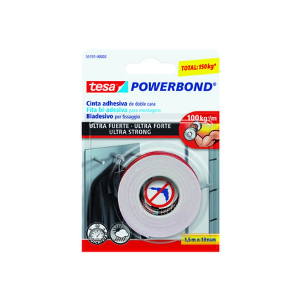 NASTRO BIADESIVO TESA POWERBOND 19MMX1 NASTRO BIADESIVO TESA POWERBOND 19MMX1