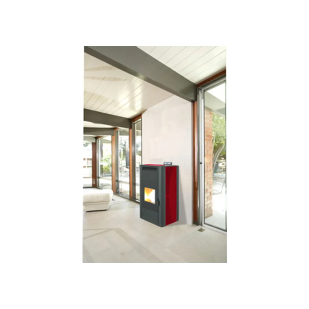 TERMOSTUFA PELLET VENT 22KW KING 24 BORDEAUX TERMOSTUFA PELLET VENT 22KW KING 24 BORDEAUX