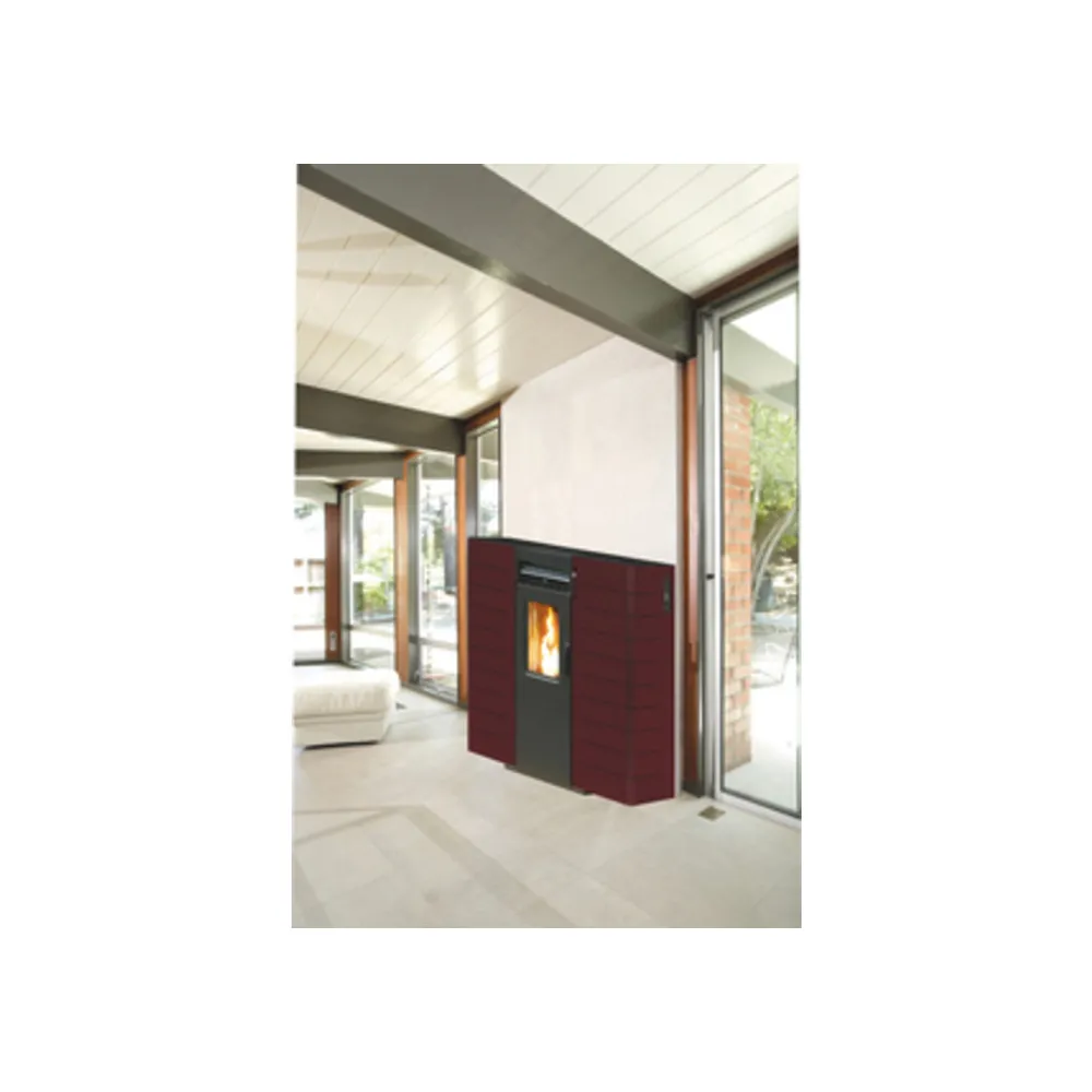 STUFA PELLET CANALIZ SLIM 9KW KING 10C BORDEAUX STUFA PELLET CANALIZ SLIM 9KW KING 10C BORDEAUX