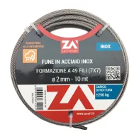 FUNE ACCIAIO INOX 49F D 3 MM 10 M