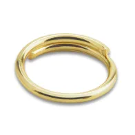 ANELLO P/CATENA A PERLINE OTTONE LUCIDO D 14 MM (2