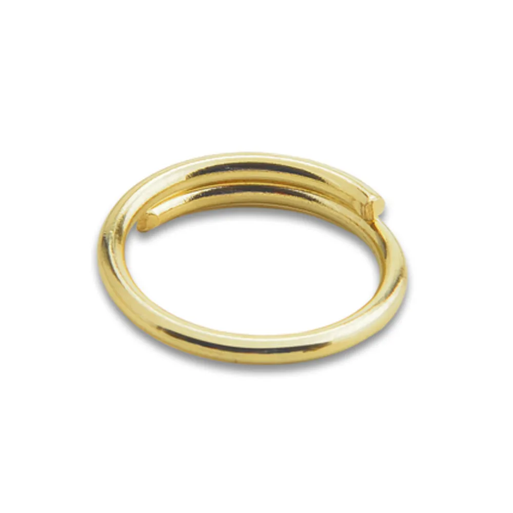 ANELLO P/CATENA A PERLINE OTTONE LUCIDO D 14 MM (2 ANELLO P/CATENA A PERLINE OTTONE LUCIDO D 14 MM (2