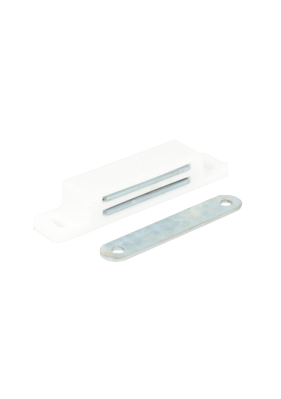 White magnetic closures with 12 kg force to apply. 2 pcs.