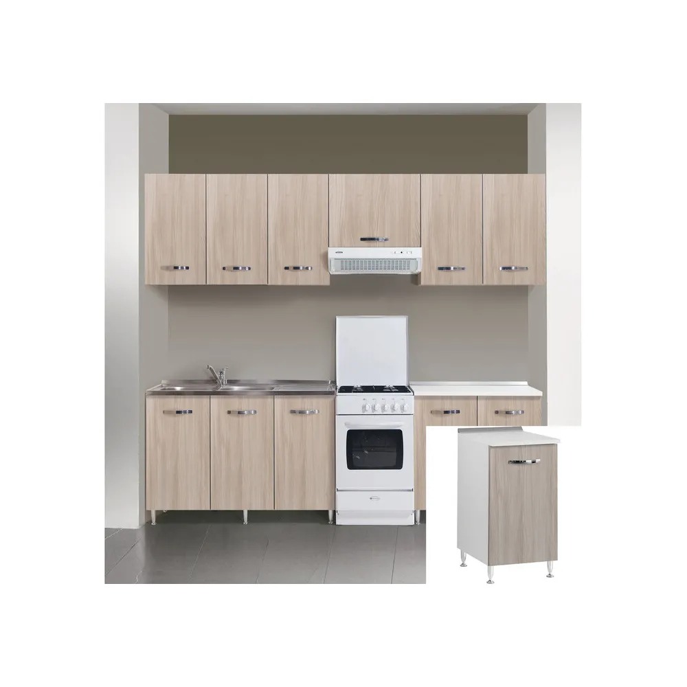KIT CUCINA BASE 1 ANTA 40X50XH85 CM OLMO