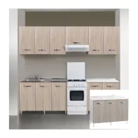 KIT CUCINA BASE 3 ANTE 120X50XH85 CM S/LAVELLO OLMO