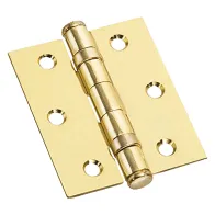 CERNIERA CON CUSCINETTI OTTONATA mm  75 x  65 - sp.2