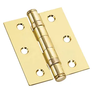 CERNIERA CON CUSCINETTI OTTONATA mm  75 x  65 - sp.2