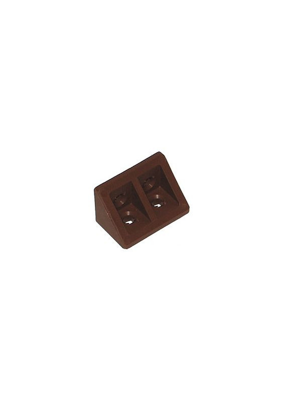 Universal joints for angles in brown plastic 4 pcs.