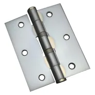 CERNIERA CON CUSCINETTI CROMO SATINATO mm  75 x  65 - sp.2