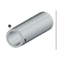 PROFILO ARGENTO H.100 CM TUBO TONDO 25X1 MM (5