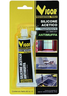 SILICONE VIGOR ANTIMUFFA TUBETTO BIANCO-BAGNI ML. 60