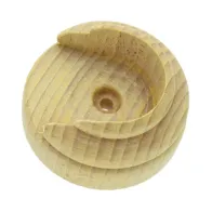 ROSETTA BASTONE LEGNO TENDA A PARETE D 35 MM NATURALE* (2