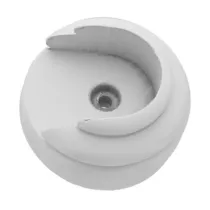 ROSETTA BASTONE LEGNO TENDA A PARETE D 35 MM BIANCO* (2