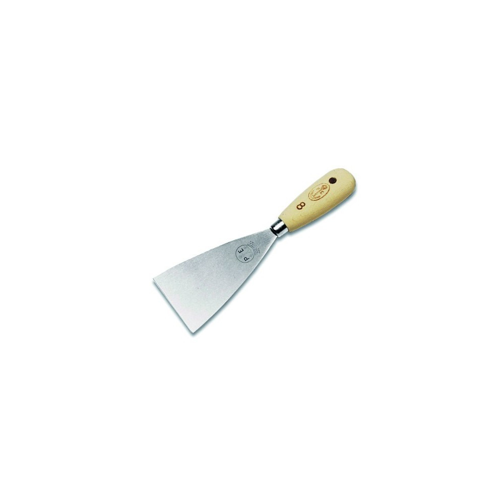 Painter's and plasterer's spatula - wooden handle