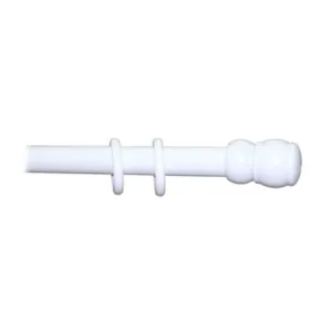 BASTONE LEGNO A TIRO D 35 BIANCO 300CM S/SUPP.