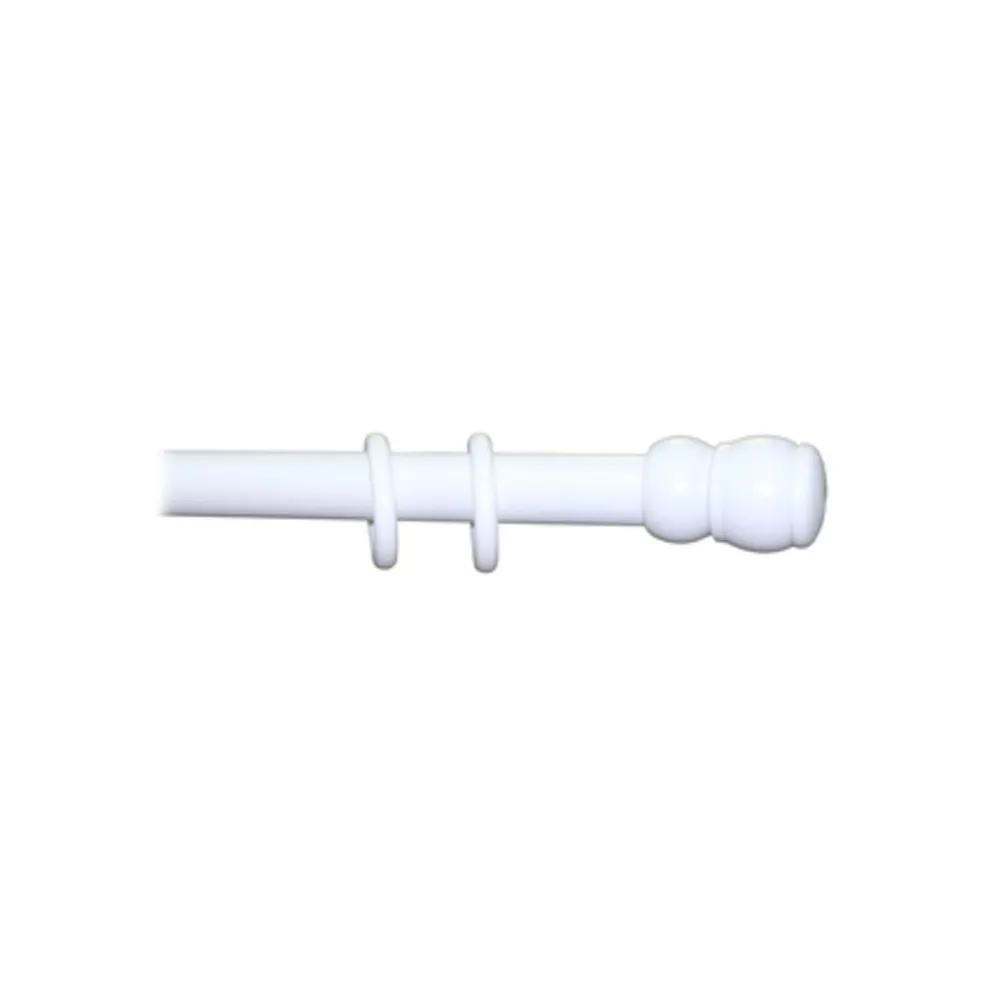 BASTONE LEGNO A STRAPPO D 35 BIANCO 240CM S/SUPP.