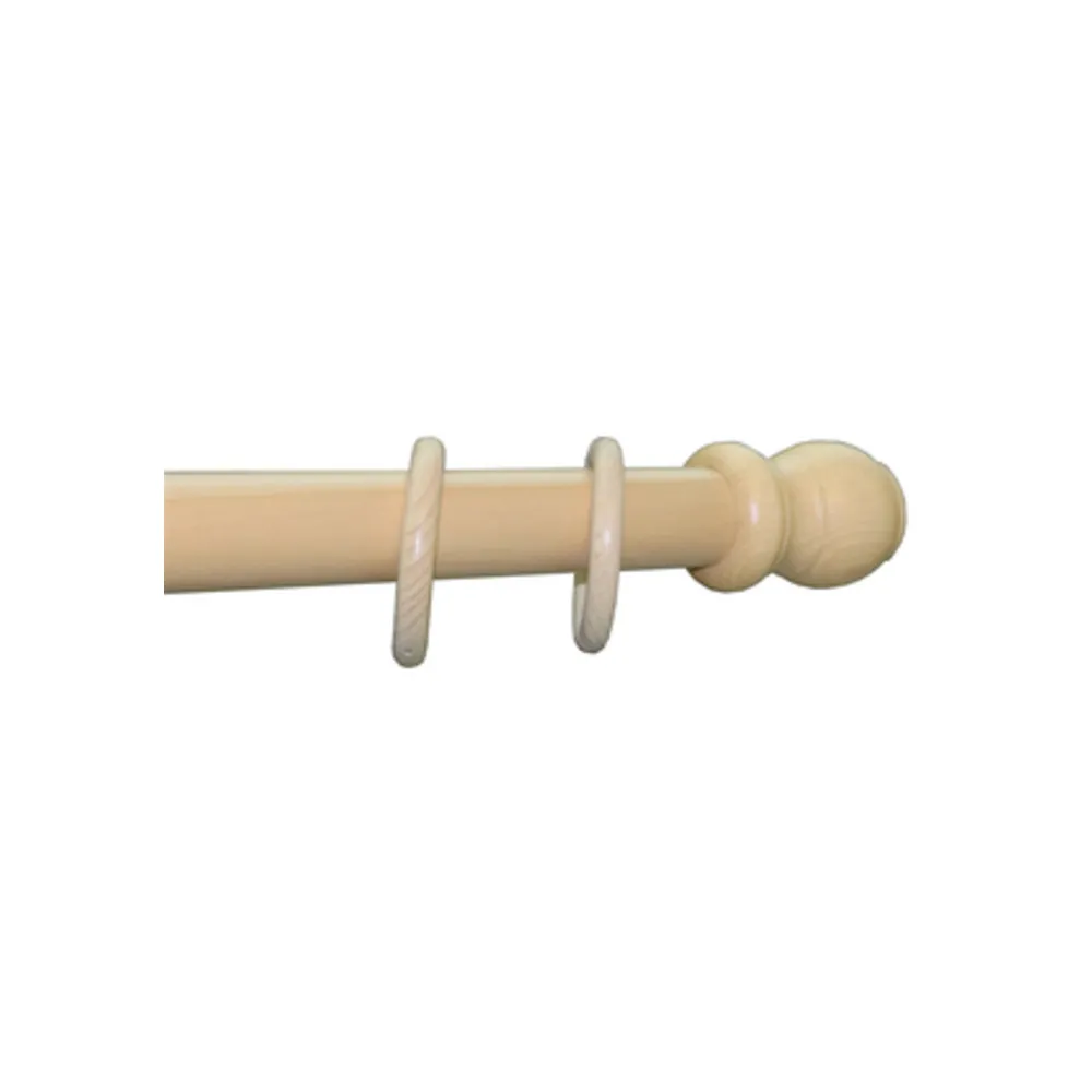 BASTONE LEGNO A STRAPPO D 35 NATUR 150CM S/SUPP.
